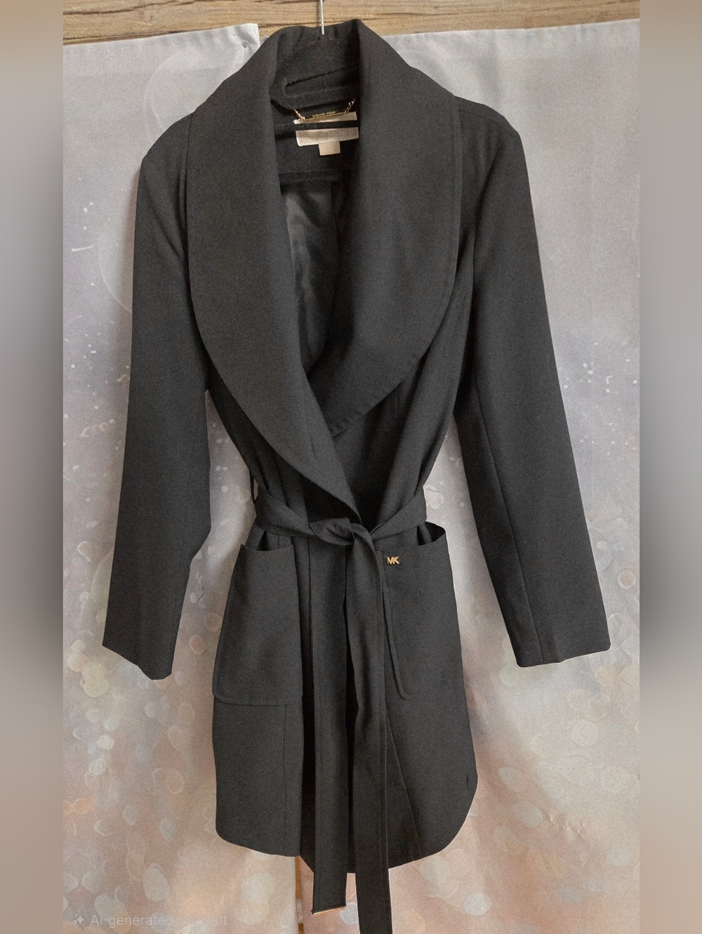 🖤 Michael Kors Draped Trench Coat